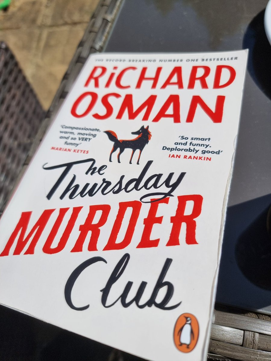 What a surprisingly cracking read on a glorious day (no offence intended Mr O).  Reading totally rocks <a href="/richardosman/">Richard Osman</a> #maidstone