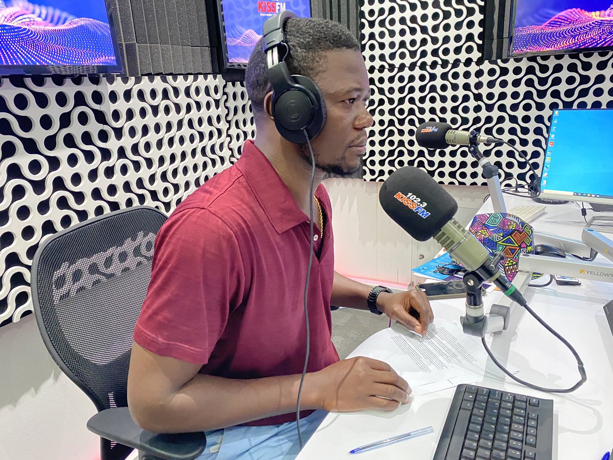 OneSightRwanda's tweet photo. HAPPENING NOW: @vtuzinde our OneSight Rwanda Country Director is in @1023KISSFM studio with @Radiohost_Rwa talking about our work and the progress that Rwanda has made to making sure Rwandas vulnerable have access to vision care. 

#VisionForAll https://t.co/JTrKDn3ziK