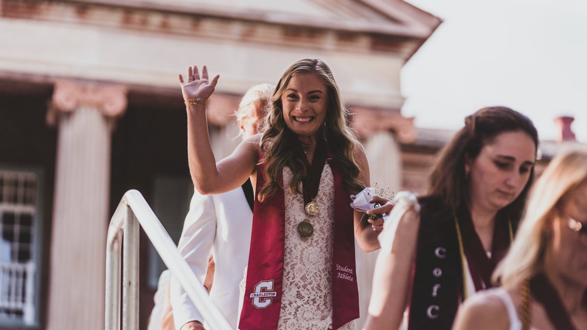 CofCVolleyball's tweet photo. Officially a graduate of The College of Charleston. So proud of our girl @BrookeHarris927! 🎓

#comeCus 🌴🏐 https://t.co/X8rHh1Vbk2