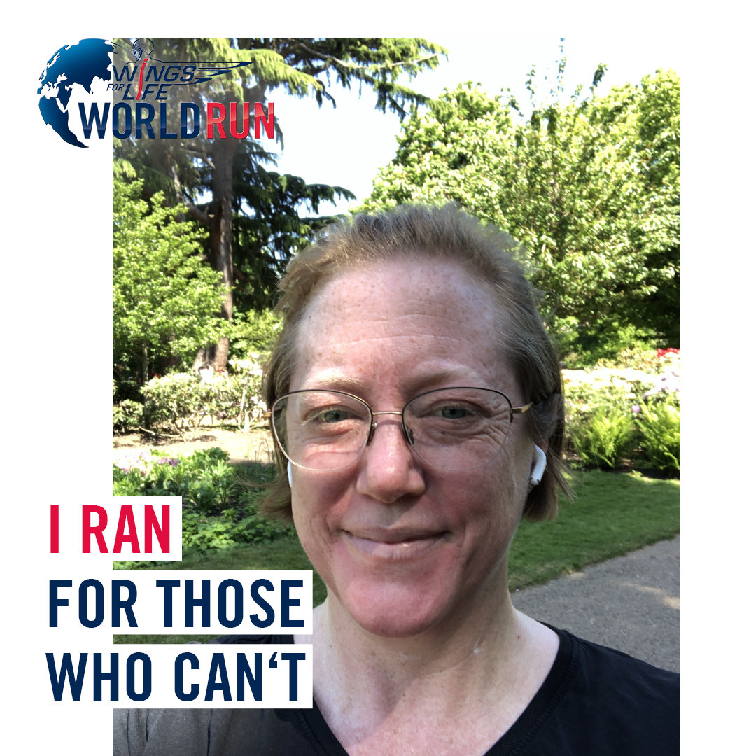 I made it! Still likely the slowest of #teambean #trophicteam but for a very good cause #wingsforlife #worldrun