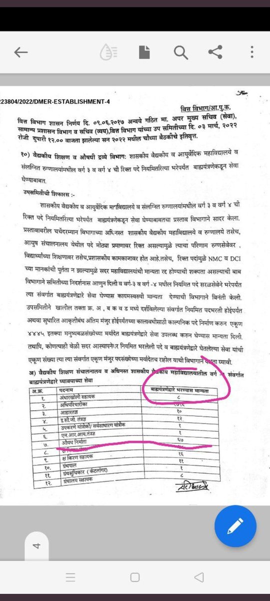 PramodT06250955's tweet photo. @ravikantvarpe राज्यात DMER विभाग ,वैधकीय विभाग, आणि आरोग्य विभाग DHS KOLHAUPR कायम स्वरुपी भरती परवानगी असताना कंत्राटी भरतीचा घाट कशासाठी , शरद पवार साहेब यांनी पुढाकार घेवून निर्णय घ्यावा 13 लाख तरूण पिढीला न्याय द्या @AmitV_Deshmukh @rajeshtope11  @PawarSpeaks @CmoMahShadow  @news_lokshahi https://t.co/VB9umBOV2L