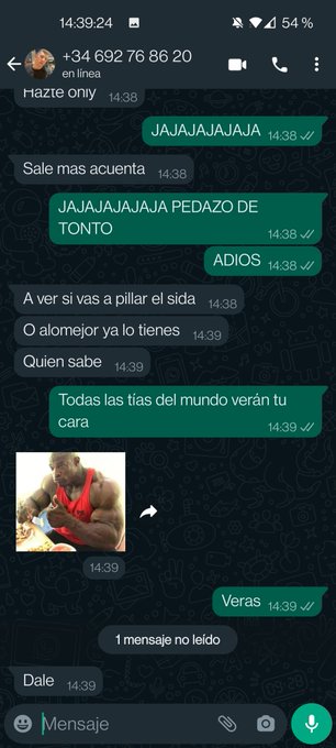 HOY HA VENIDO A MI NUMERO DE TRABAJO A HABLAR ESTE TIO  PRIMERO ME PREGUNTA TARIFAS  DESPU&Eacute;S ME DICE