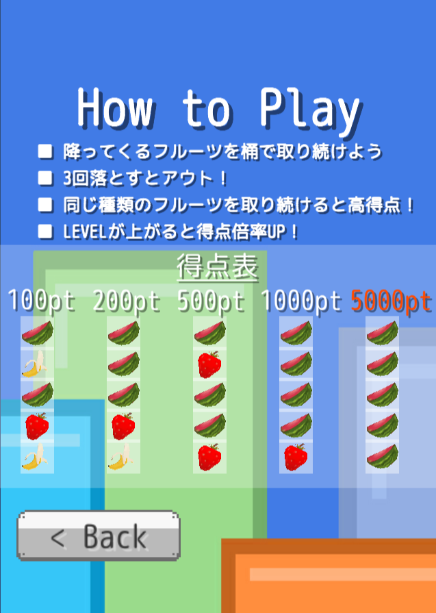 pg_ito's tweet photo. 今回の #unity1week で「フルーツあらいん」というゲームをつくりました。ごさしゅうください。

お題「そろえる」
https://t.co/hEmLvnK4JW https://t.co/jkjV6HdKdk