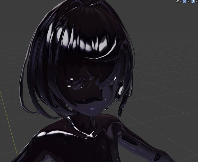 Nioちゃんで新Matcapのテストです 