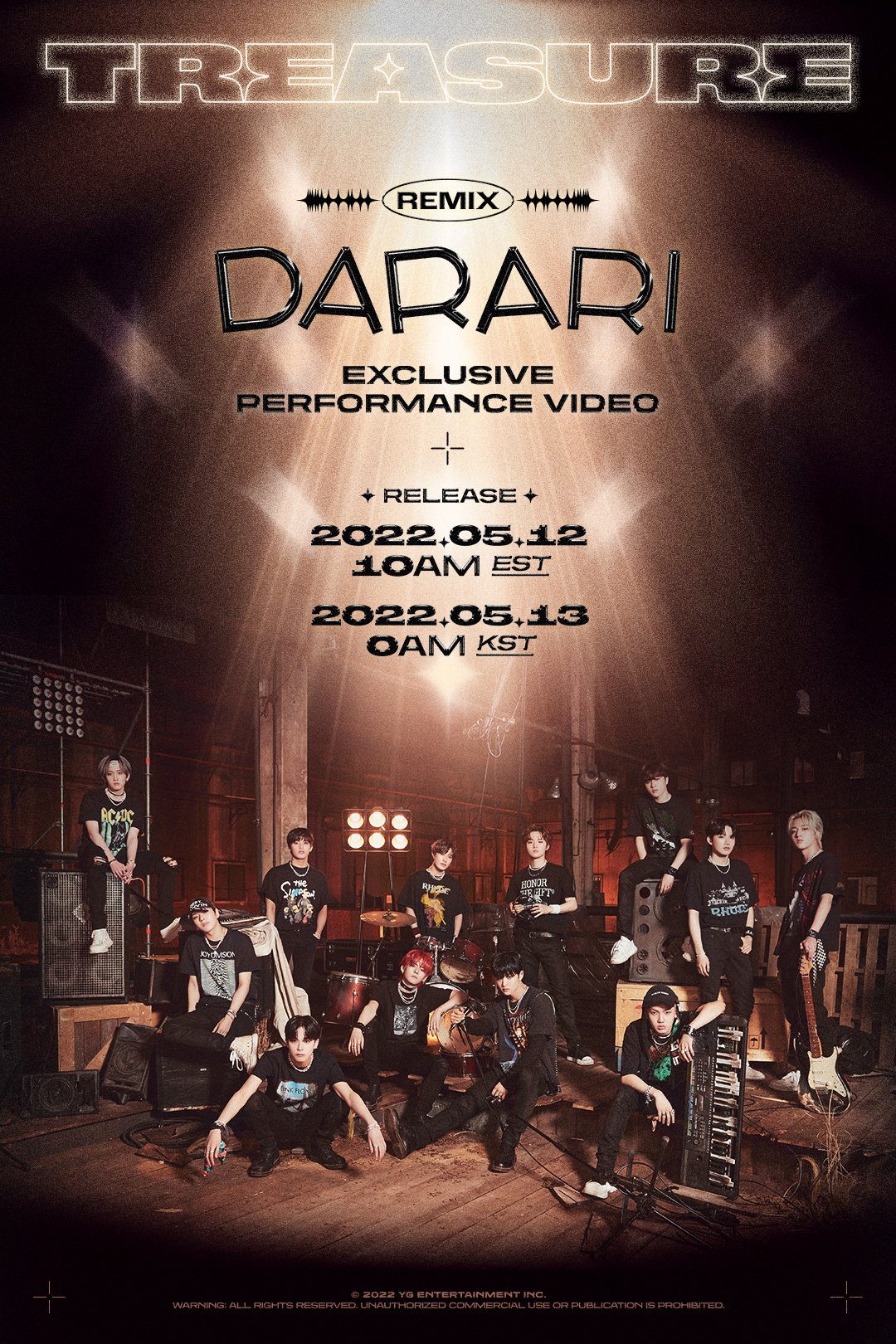TREASURE to Release an Exclusive Performance Video of their Hit DARARI