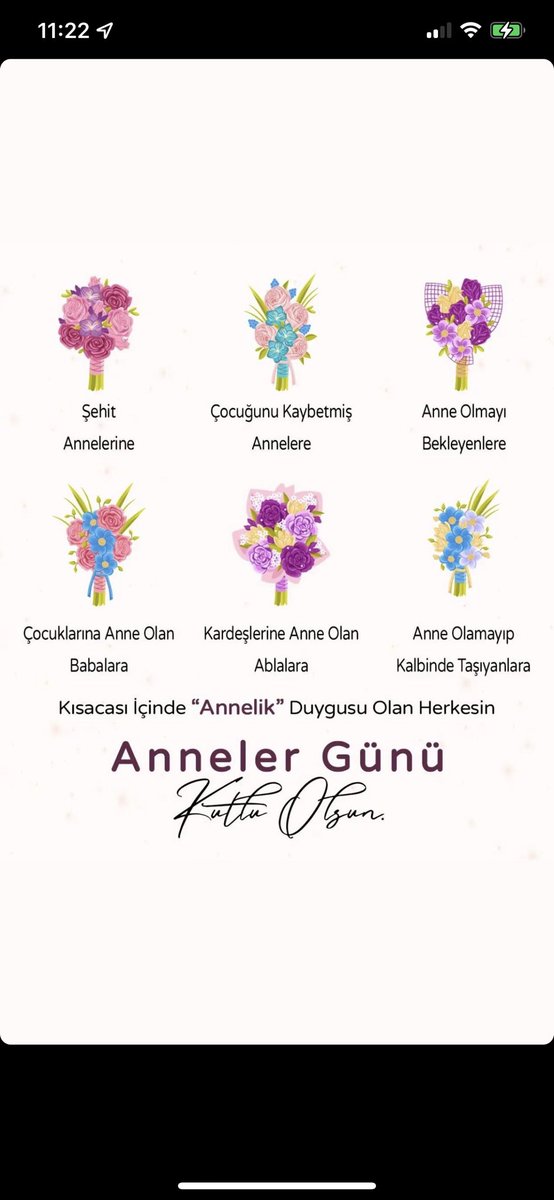 Anneler Gününüzü Kutlarız!