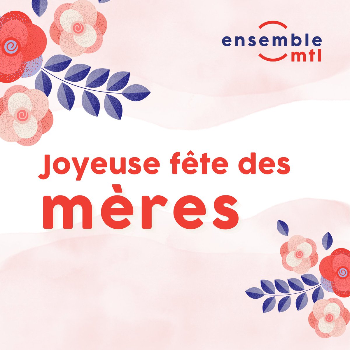 EnsembleMtl's tweet photo. Joyeuse fête à toutes les mamans : celles qui ont la chance de célébrer en compagnie de leurs enfants, celles en devenir et celles dont le parcours est marqué par un deuil. Nous avons une pensée pour chacune d’entre vous.🌹 #polmtl https://t.co/SGFtRKvCa8