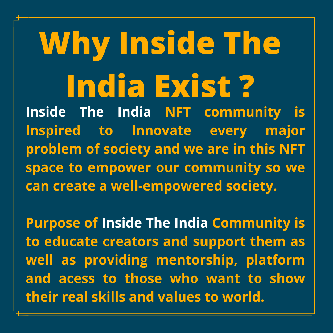 insidetheindia's tweet photo. Welcome to the @insidetheIndianft we are committed to ITI goals especially on empowerment of society.
#nftlaunch #blockchain #metaverse #web3community #Nftlife #digitalart #etherium #artoftheday #cryptoartist #instabull #animation #nftsstories #empowerment #MothersDay #mummy https://t.co/KDg96edjal