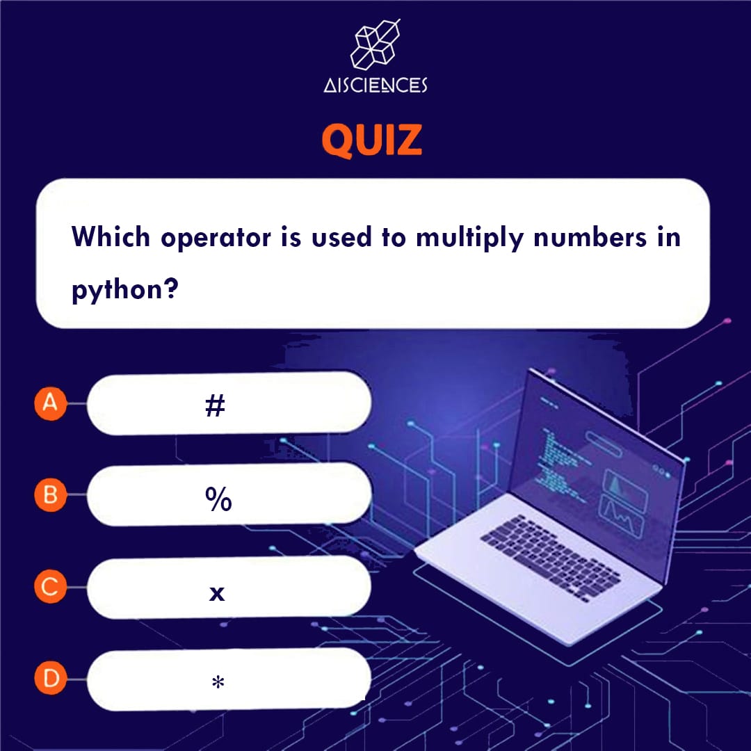 AISciencesLearn's tweet photo. Write your answer in the comments.
.
.
.
.
.
#python #pythonprogramming #operator #webdevelopment #coding #programming #worldofprogrammers #computerscience #science #artificalintelligence #aisciences https://t.co/MVkWNkXhTt
