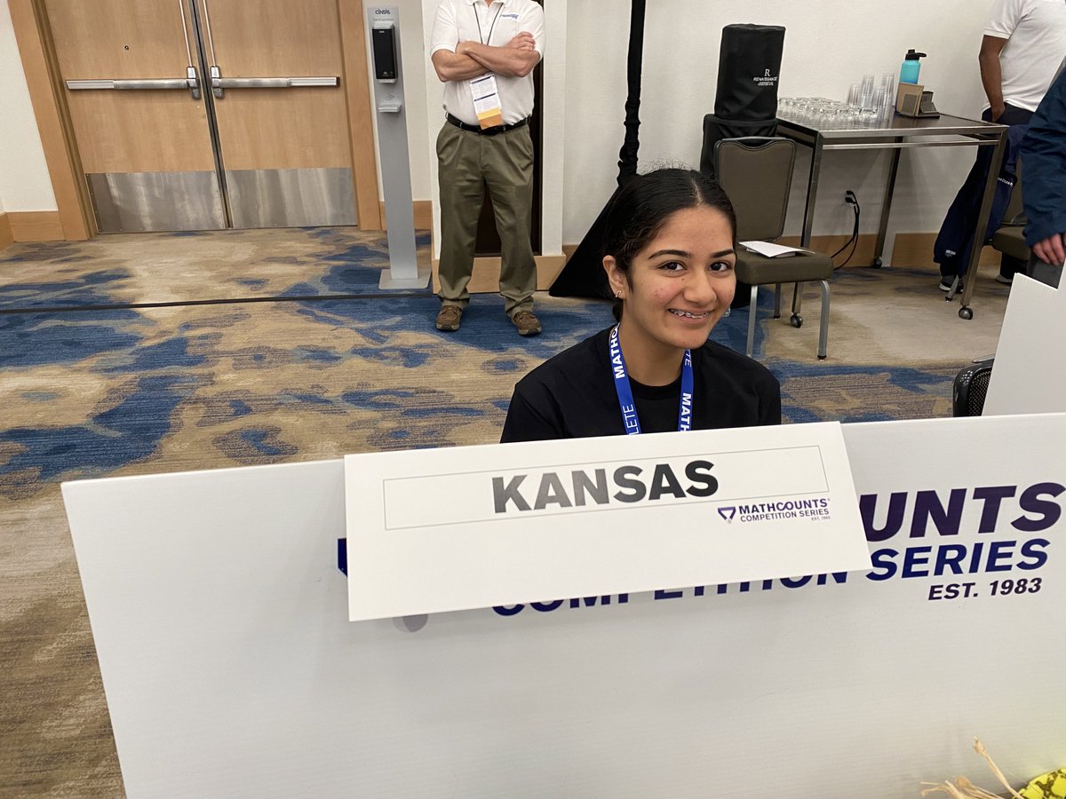 mroswurmct's tweet image. Mahi at MathCount Nationals this morning.  Getting ready for the written competition.  @CTMSBulldog @MATHCOUNTS
