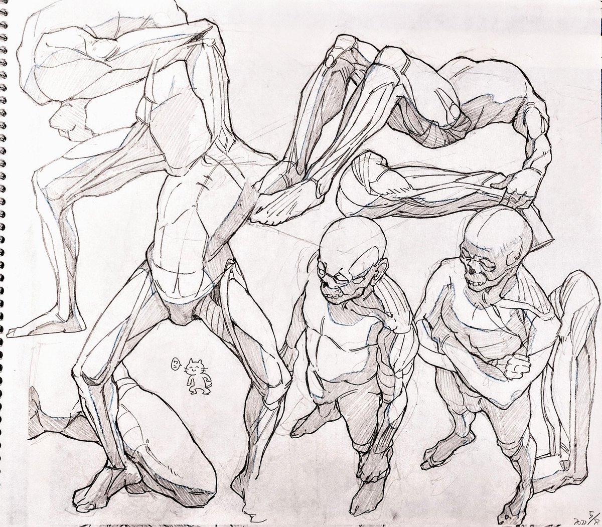 練習途中 