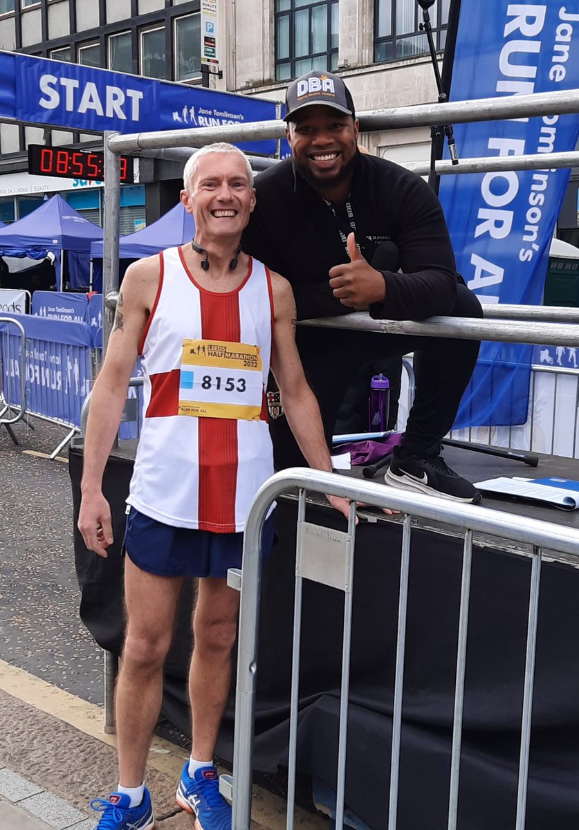 RickyMacca6's tweet photo. Leeds half marathon for me today, finished in 1hr 43 minutes, well happy with that one. 
#LeedsHalfMarathon 
#runforall https://t.co/FkvJGqRzBO