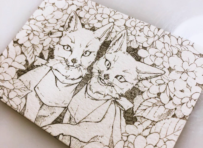 ナツメヒロさんのキツネ展追加分です
今年は双子推していきます 