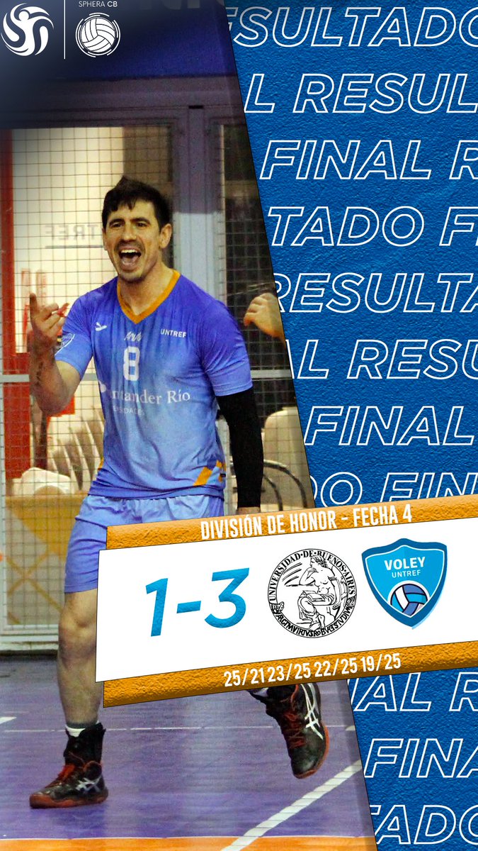 SpheraCB_Press's tweet photo. 🇦🇷 Tres de cuatro para @untrefvoley de @mauroaguilera20 en la División de Honor Metropolitana https://t.co/dsCRoBHiaj