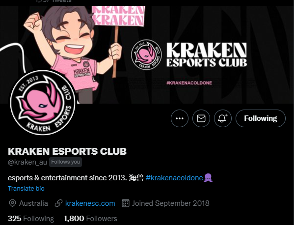 Ravens_OCE's tweet photo. We made it girls, thankyou for the follow @kraken_au 🙏 https://t.co/4MjVq4CKeE