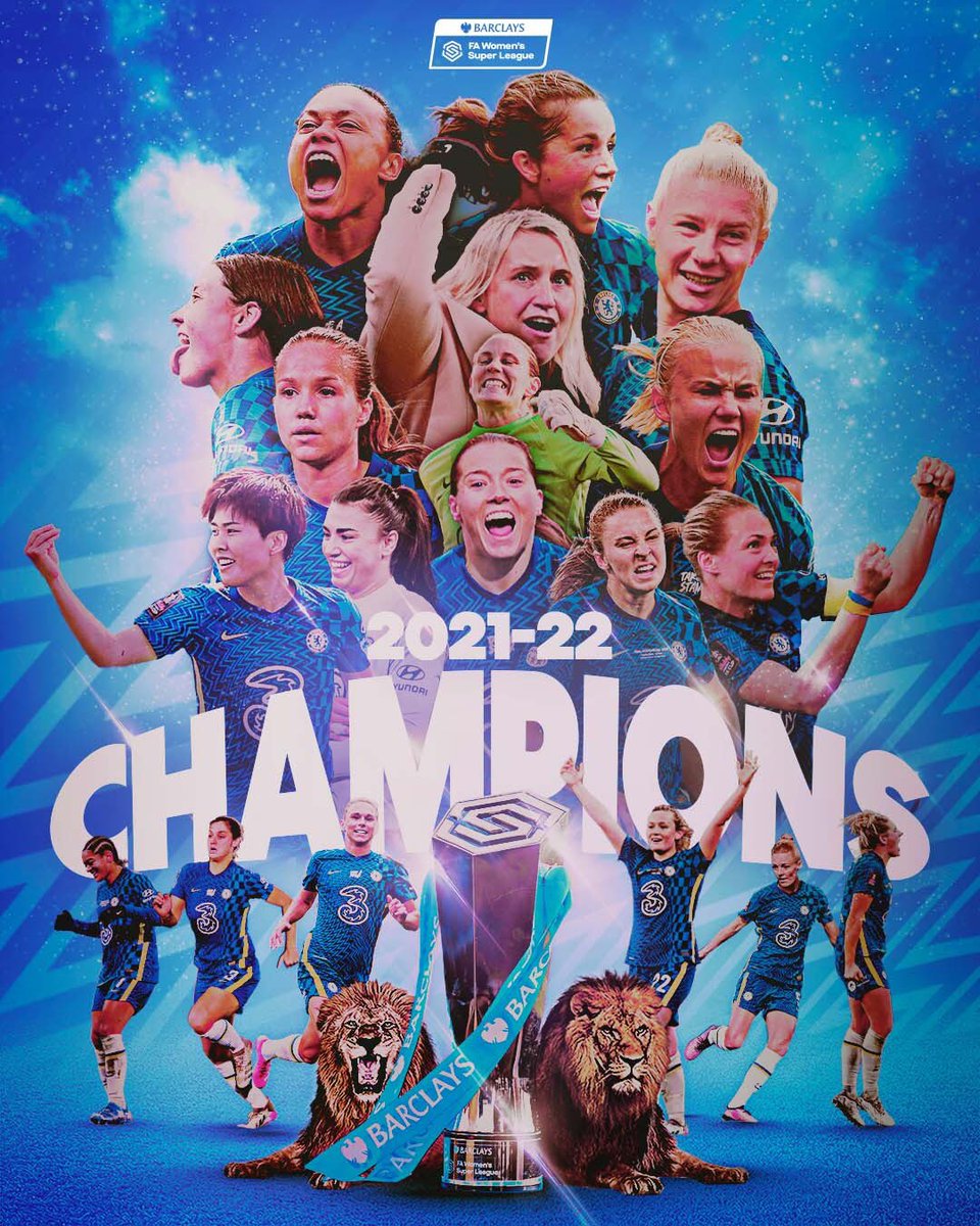 CFSCBD's tweet photo. ⚽️🏆 Congratulations  to Chelsea ladies team on winner the FA Woman’s Super League for the 3rd season in a row ⚽️🏆 @ChelseaFC @ChelseaFCW @BarclaysFAWSL https://t.co/jztTkB0tLA