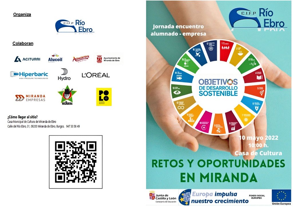 EldaHu's tweet photo. Con ilusión y nervios llega la jornada "Retos y Oportunidades en Miranda" encuentro alumnado-empresas del @CIFPRIOEBRO
Quedáis todos invitados.
Conoceremos el compromiso de las empresas de nuestro entorno con los #ODS
#AE_PUB_2021_227 #FSE_AulaEmpresaCyL #FPEducaCyl #FOL 👇👇 https://t.co/seTQ9gFhqT