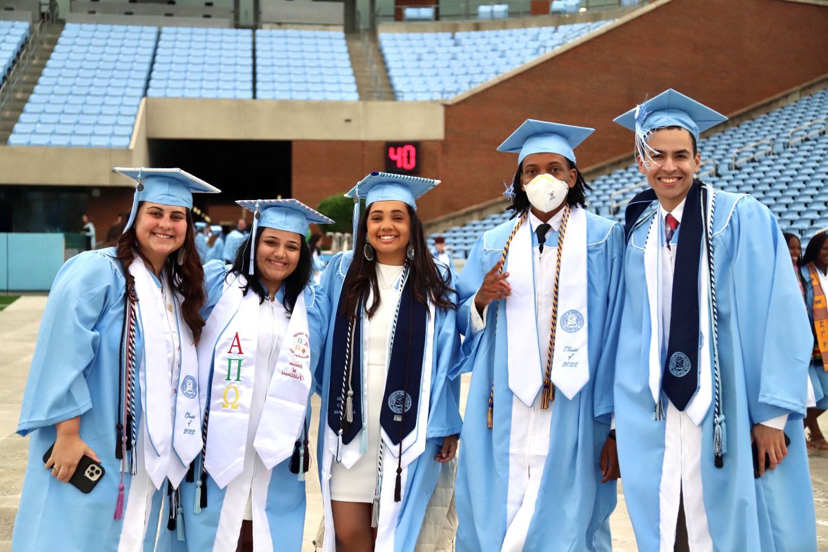 UNC's tweet photo. Always a great day to become a Tar Heel grad #UNC22 https://t.co/wUnQzJs2PW