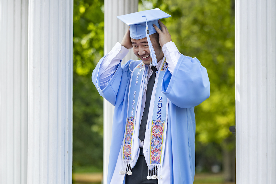 UNC's tweet photo. Always a great day to become a Tar Heel grad #UNC22 https://t.co/wUnQzJs2PW