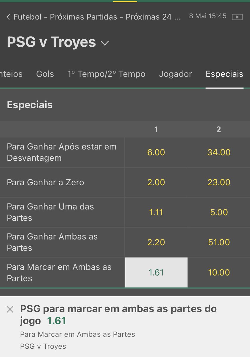 P7TIPS's tweet photo. 🇫🇷 #Ligaone
🛡PSG X Troyes
✅ Para PSG marcar em ambas as partes
❤️ Gostou? LIKEEE! https://t.co/ixbEO2sUu0