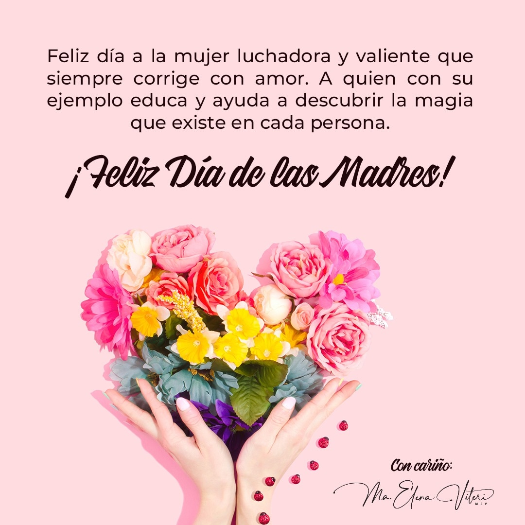 MeViteri's tweet photo. A esos seres únicos y maravillosos que inspiran a cumplir los sueños, enseñan a brillar y aman como nadie. 
¡Feliz día de las Madres! 👩‍👧‍👦❤🌹 https://t.co/mAc3LFT1uq