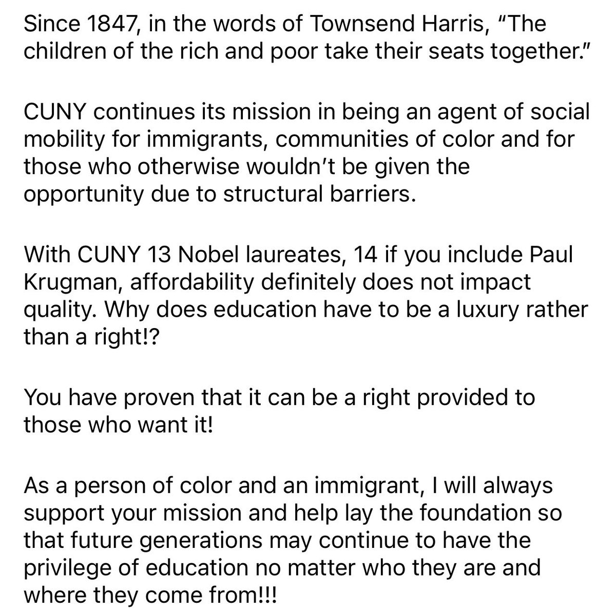 Happy 175th Anniversary CUNY!!! The CUNY motto is: Eruditio populi liberi spes gentium (The education of free people is the hope of Mankind). <a href="/CUNY/">The City University of New York</a> <a href="/CUNYSPH/">CUNY Grad School of Public Health & Health Policy</a> <a href="/gsga_cunysph/">GSGA of CUNY School of Public Health</a> #EducationForAll