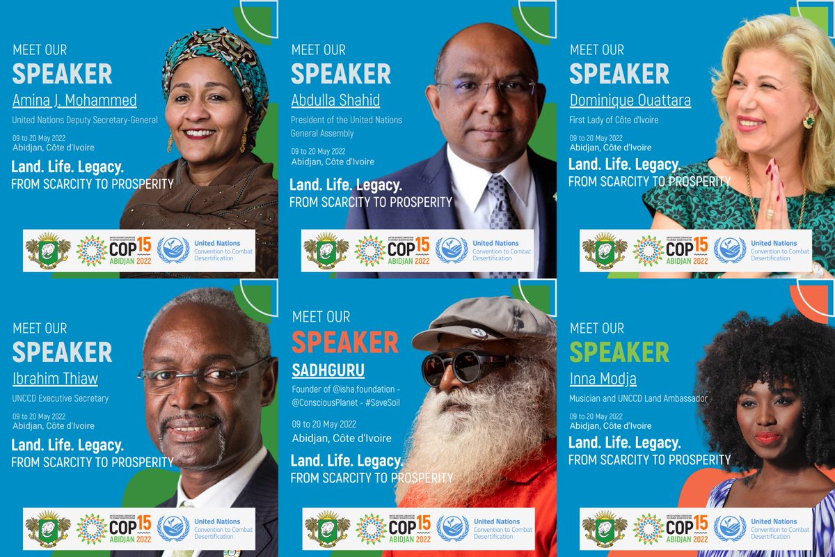 FurkanDosdogru's tweet photo. Tomorrow is a big day!

More than a dozen heads of state and government, ministers and at least 2,000 delegates from 196 countries are expected to be at #UNCCDCOP15 that ends on Friday, 20 May 2022. 

@AminaJMohammed @UN_PGA @ibrahimthiaw @SadhguruJV https://t.co/jA7yrUkVAI