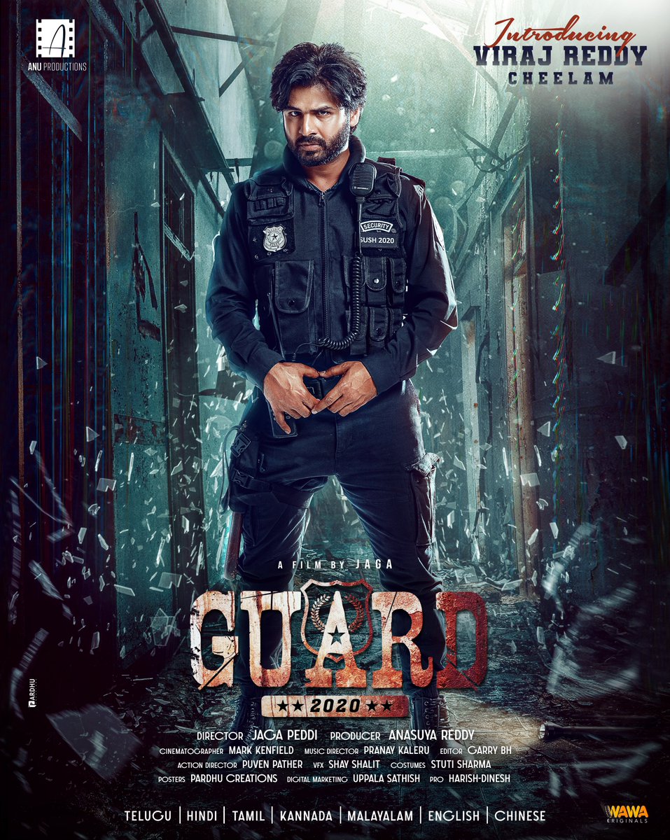 Pardhu_creative's tweet photo. Here is the intriguing #firstlook poster of “GUARD 2020”
starring: 
@im_virajreddy
Directed by JAGA PEDDI @Jagacreations

design : @Pardhu_creative 

#Guard2020 #VIRAJREDDY #Gurad2020Film #wawaorginals https://t.co/ytEAoegVjI