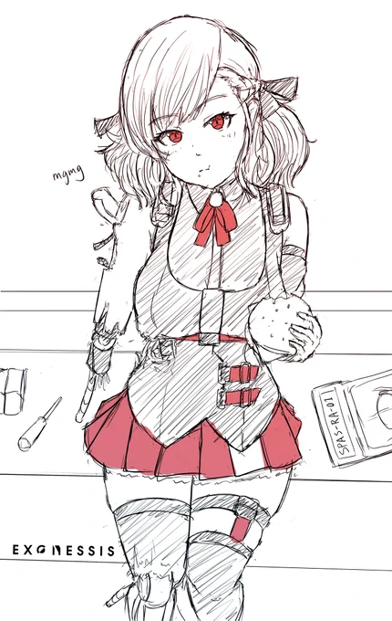 Food first, repairs later

#GirlsFrontline #少女前線 #ドールズフロントライン #sketch #落書き #rkgk #spas12 