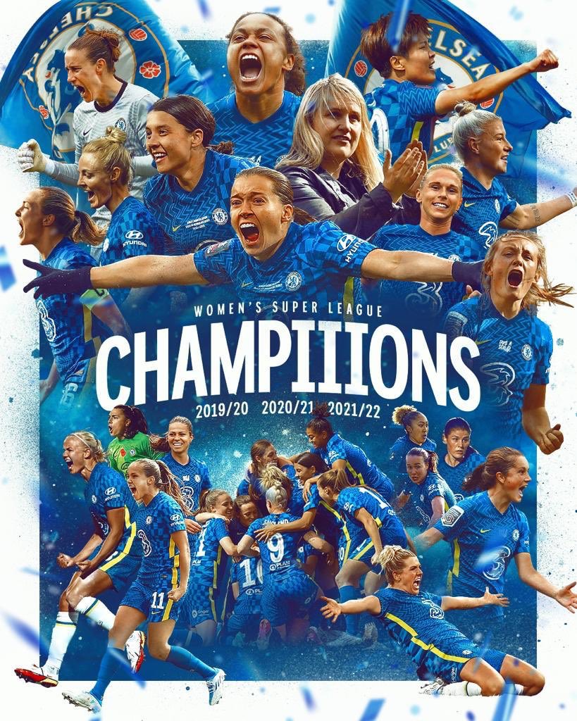 CFCBengaluru's tweet photo. Congratulations Emma &amp;  @ChelseaFCW on winning the 3rd consecutive @BarclaysFAWSL title. 

#Chelsea #ChelseaWomen #Champions #WSL #3PEAT https://t.co/1Bt51EOPOC