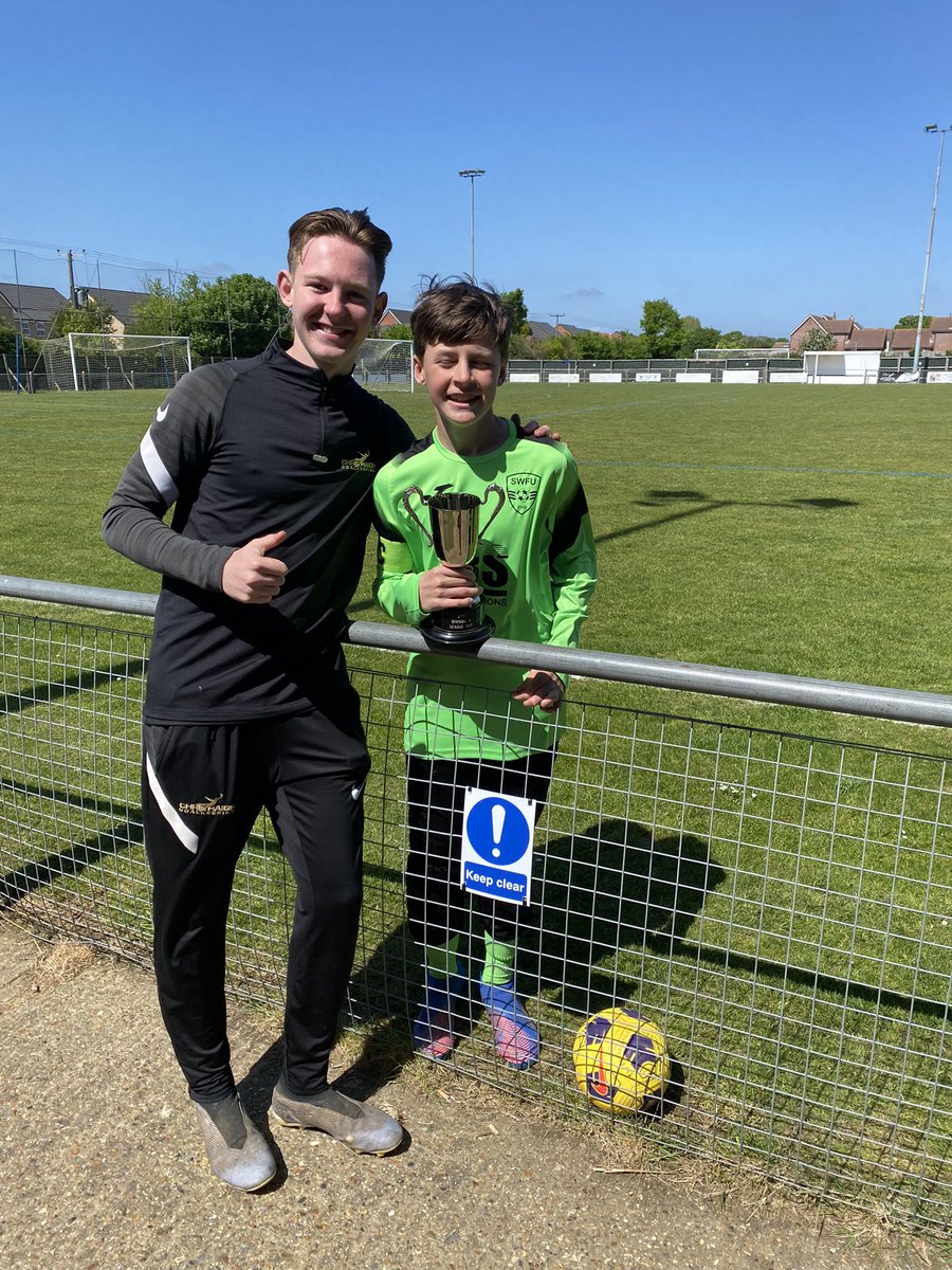 SusanLittle1974's tweet photo. Winners today 🧤🧤 Huge thanks to Alex from @_keepercoach for coming along to help with the warm up and support Liam 🏆 https://t.co/fRn3O7utf7