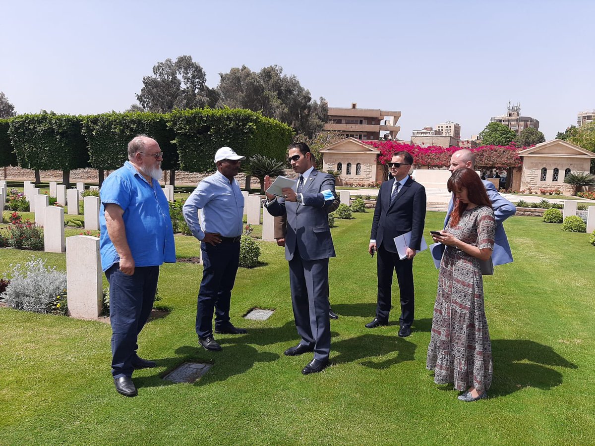 baghdady_rashed's tweet photo. We were pleased with the visit of the Polish military attached and VIP visitors delegation to Heliopolis war memorial cemetery @CWGC @AAPAComms @richhills68 @RodCarkett @georgeelia5 @MamdouhWahed3 https://t.co/XGXvMJ3zpQ