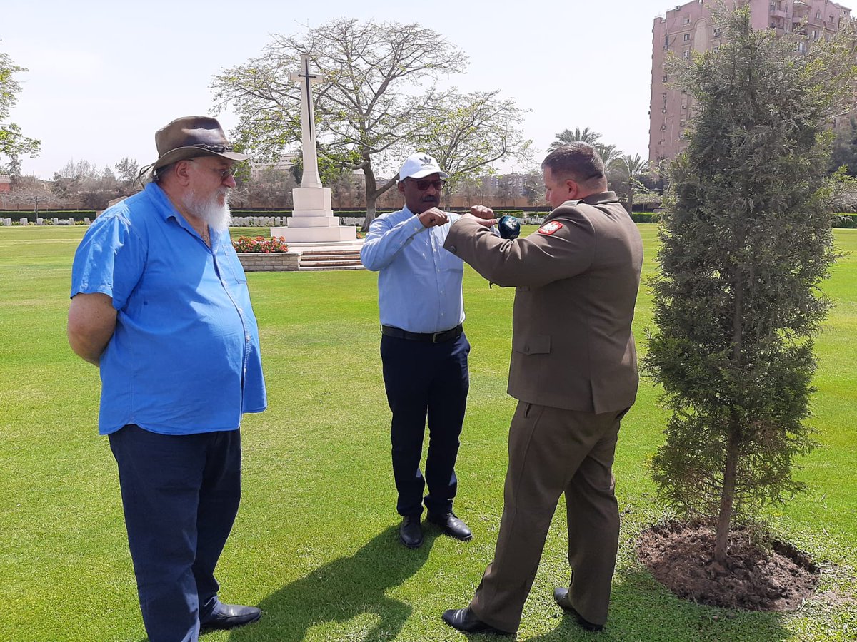 baghdady_rashed's tweet photo. We were pleased with the visit of the Polish military attached and VIP visitors delegation to Heliopolis war memorial cemetery @CWGC @AAPAComms @richhills68 @RodCarkett @georgeelia5 @MamdouhWahed3 https://t.co/XGXvMJ3zpQ