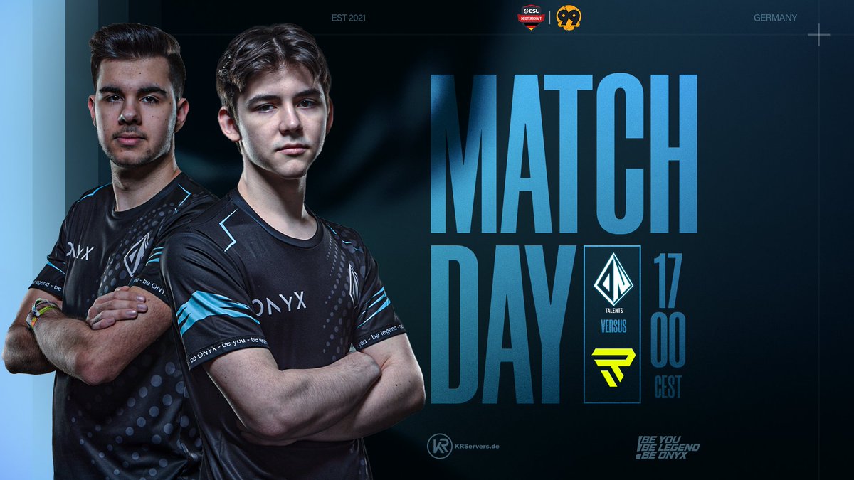 [#TALENTS]
Unser letztes Spiel in der Division 1-2 steht bevor, welches entscheidet, wer nächste Saison in der Division 1 spielt 🔥
Wir sind mehr als bereit, wieder oben mitzuspielen also verpasst es nicht 🫡💪

🆚 <a href="/RIZONDOTGG/">RIZON</a> 
📺 twitch.tv/99Damage
⏰ 17:00 CEST

#BEONYX