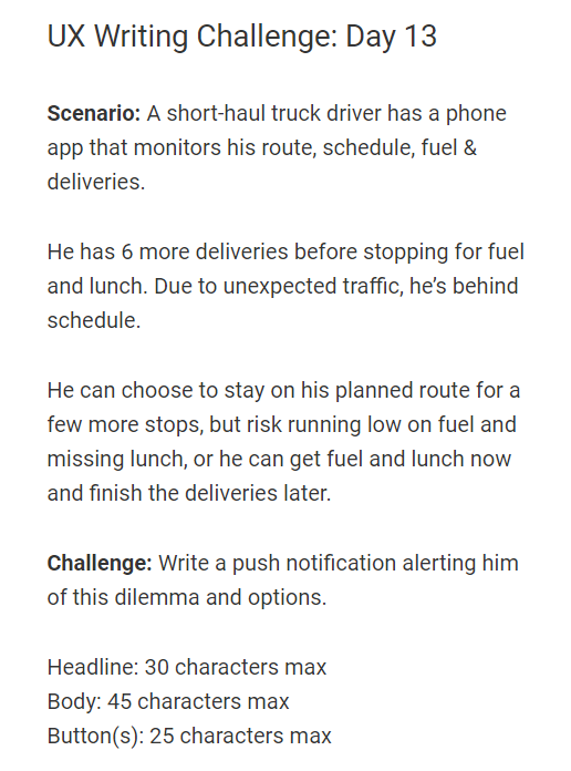_miiishh's tweet photo. Coming close to the end!
@dailyuxwriting 

#DailyUXWriting #UXWriting #Microcopy
#Day13 https://t.co/N6GrDpSVi6