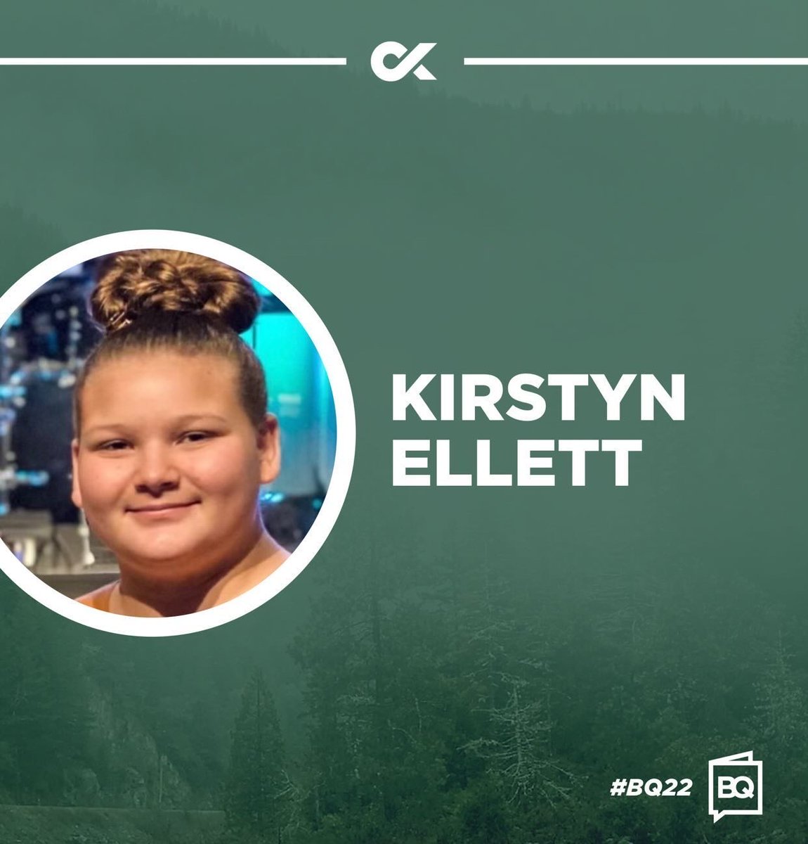 Norman Quizzer, Kirstyn Ellett - is in the Gift and Talented Program and honor choir at school, loves to read, and make slime. Kirstyn quizzes because she has a great time hiding the word of God in her heart.