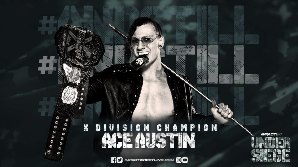 ThisIsTNA's tweet photo. ICYMI: @The_Ace_Austin avoided the Meteora and hit  The Fold to retain the X-Division Championship!

#IMPACTWRESTLING #ANDSTILL https://t.co/4tIErhXtdG