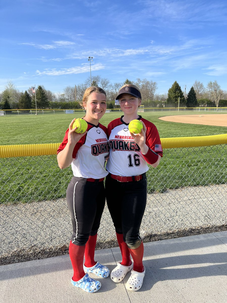 NEQuakesTaylor's tweet photo. A great day for our Quakes ladies yesterday going 2-1 in pool play ~ And 💣for Brenna &amp; 💣for Emma! 🎉🎉 https://t.co/78zPYO64zb