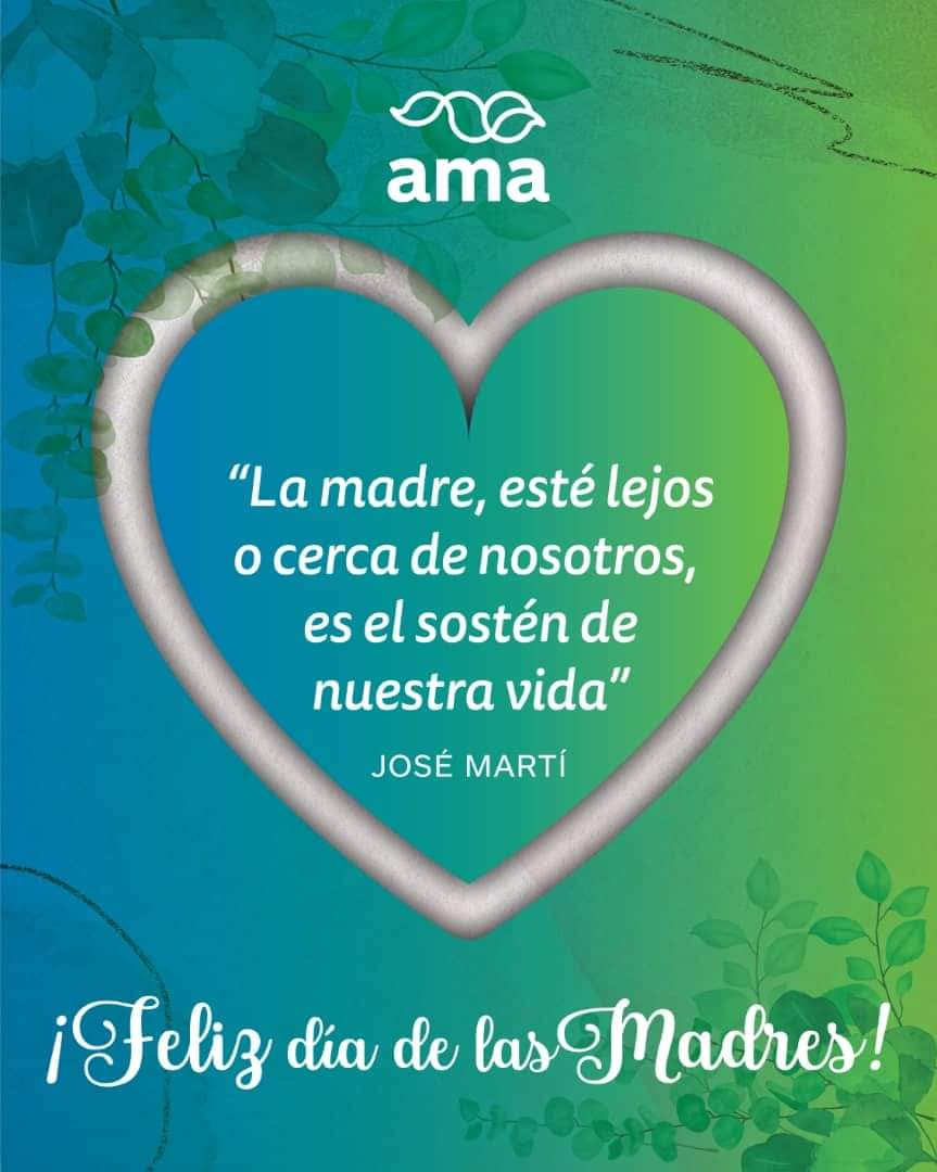 Muchas felicidades a todas las madres en su día
#DiaDeLasMadres
#MedioAmbiente
#Cuba