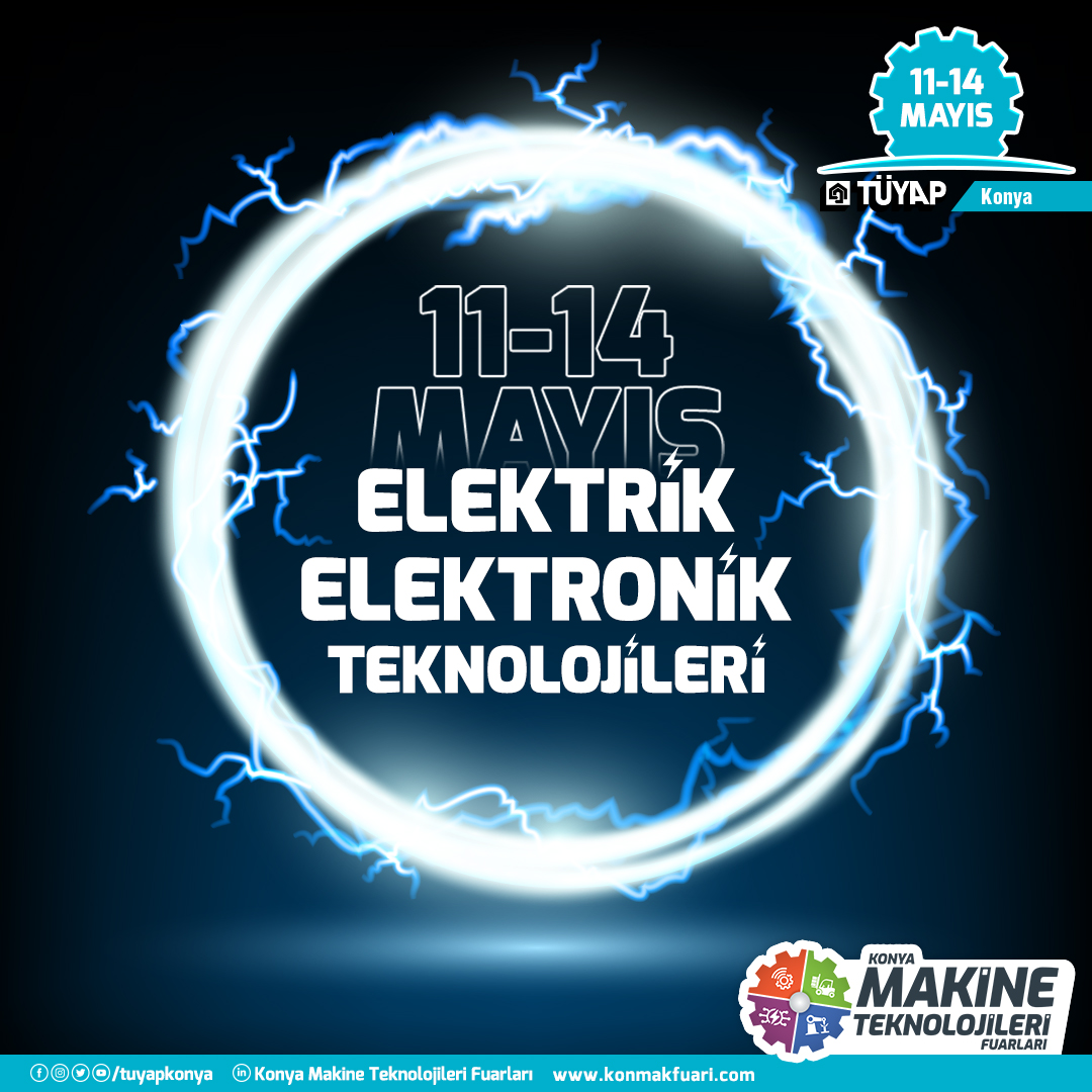 Metal işleme, sac İşleme, otomasyon, elektronik  ve taşıma/ depolama teknolojilerini 11-14 Mayıs’ta Konya Makine Teknolojileri Fuarları’nda inceleyebileceksin!

Ücretsiz online davetiye için,
davetiye.tuyap.online/index.php?Fid=…