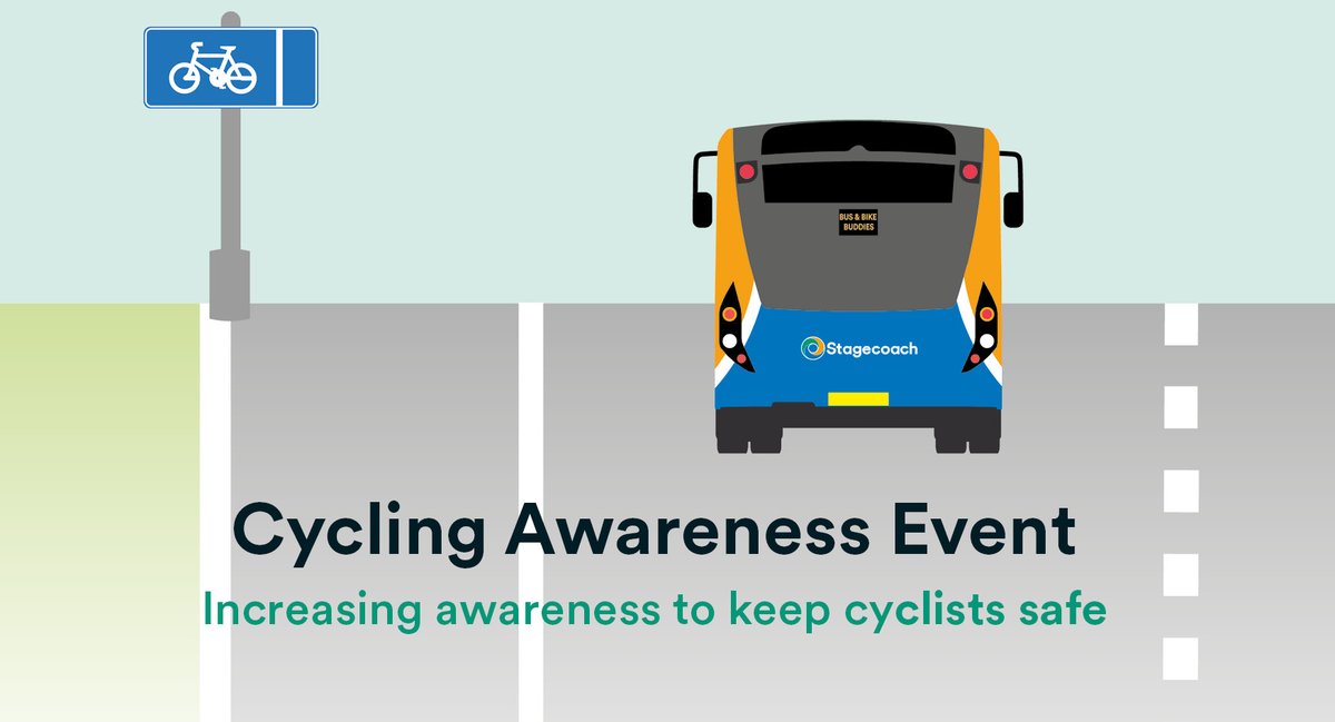 StagecoachMCSL's tweet photo. 🚌🤝🚴‍♂️ Find out more about our “Bus &amp; Bike Buddies” Cycling Awareness Event, taking place on Thurs 12th May, #Gillmoss depot.
Increasing awareness to keep cyclists safe! 
Find out more 👉 https://t.co/GI8OvoMS29
@Knowsley_roads @KnowsleyCouncil @TravelsafeS @Merseytravel https://t.co/1z7Iz0azod