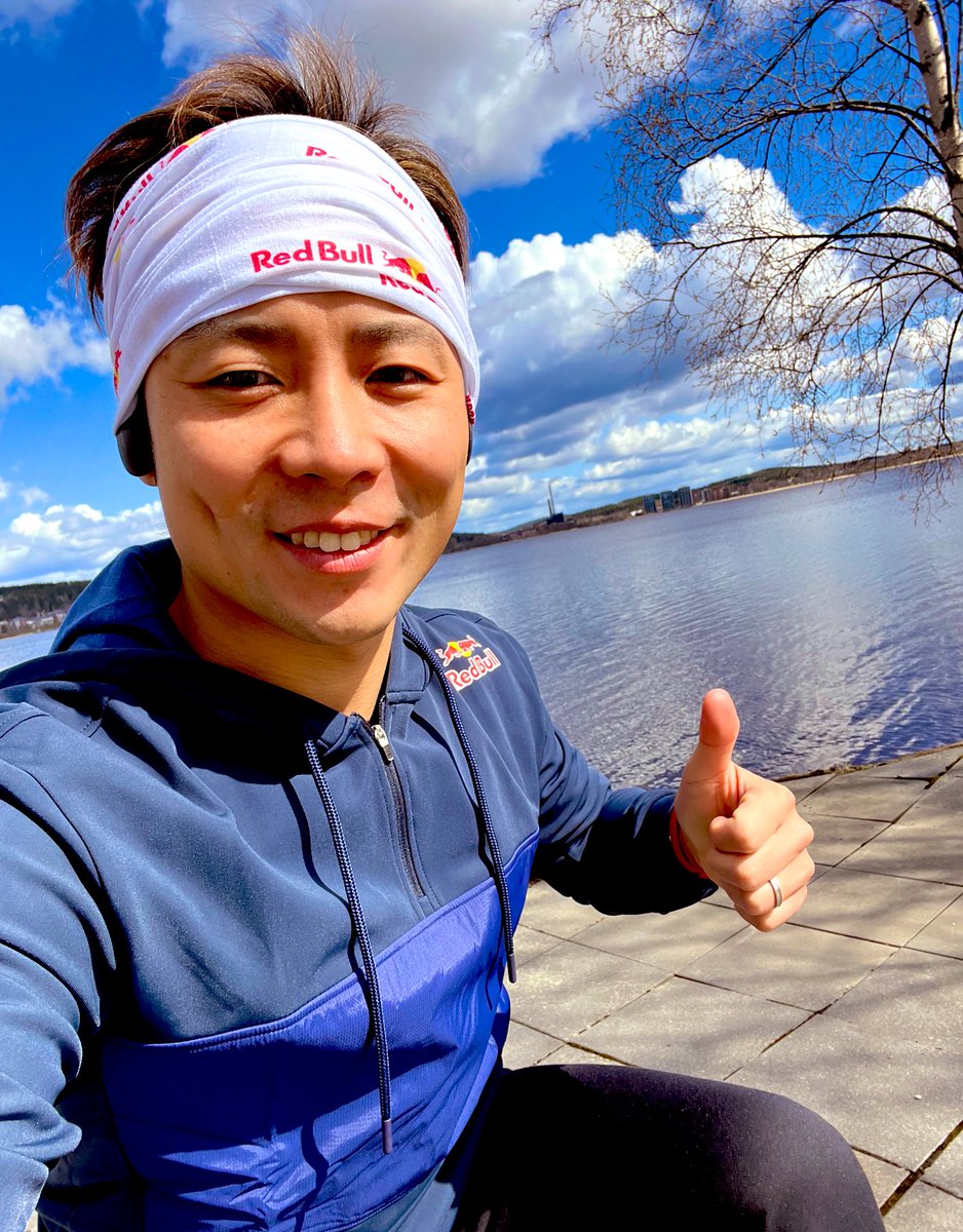 TakamotoKatsuta's tweet photo. Nice weather and good fun Wings for Life World Run!!🔥🇫🇮

Wings for Life World Run は湖の周りをぐるっと！🏃‍♂️🇫🇮
楽しめました😁 https://t.co/7GZx7cDalL