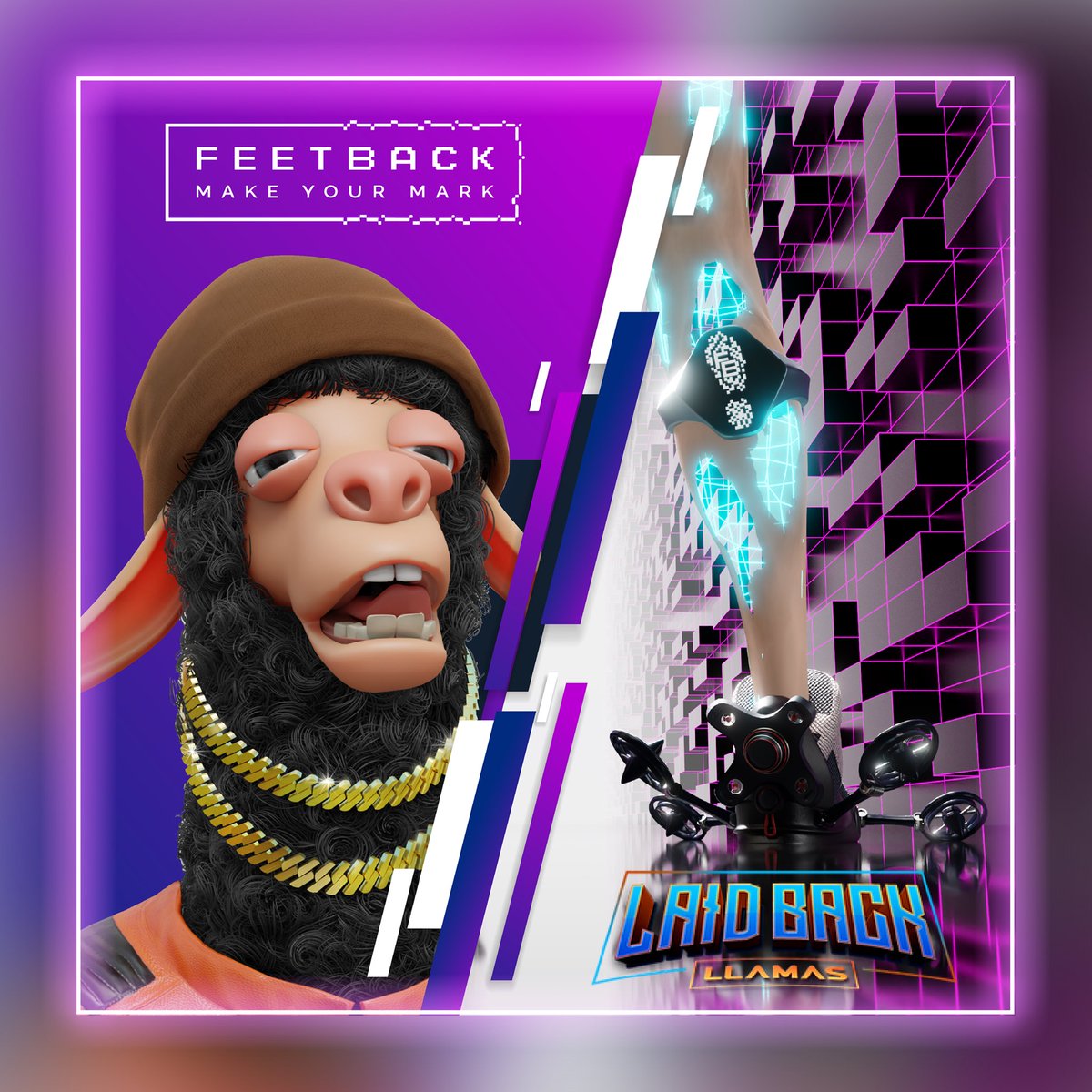 feetback_io's tweet photo. We've partnered with our good friends 
@LaidBackLlamas 🦙 to give away 5 exclusive #LadyLlamas WL spots and 5 exclusive WL for @feetback_io

To win:

1️⃣ Follow @laidbackllamas &amp; @feetback_io 
2️⃣ Like, Retweet &amp; tag 3 friends
3️⃣ Join both discords and Say HI

24h🔥 https://t.co/tH8qH2SZ73