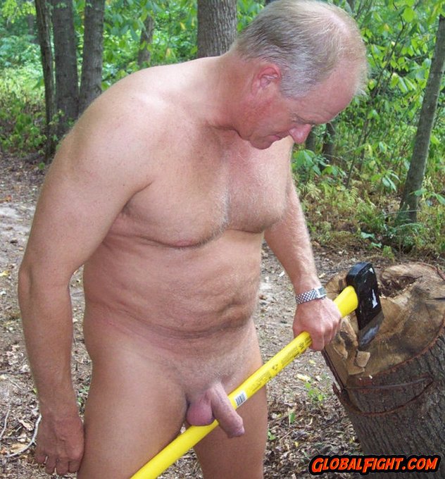 1 pic. Nude Lumberjack from https://t.co/uDvNgxouOP galleries  --  #nude #lumberjack #man #working #outdoors
