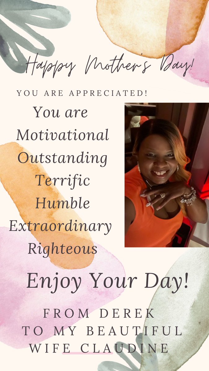 Happy Mother’s Day to my wife Claudine! Love you!