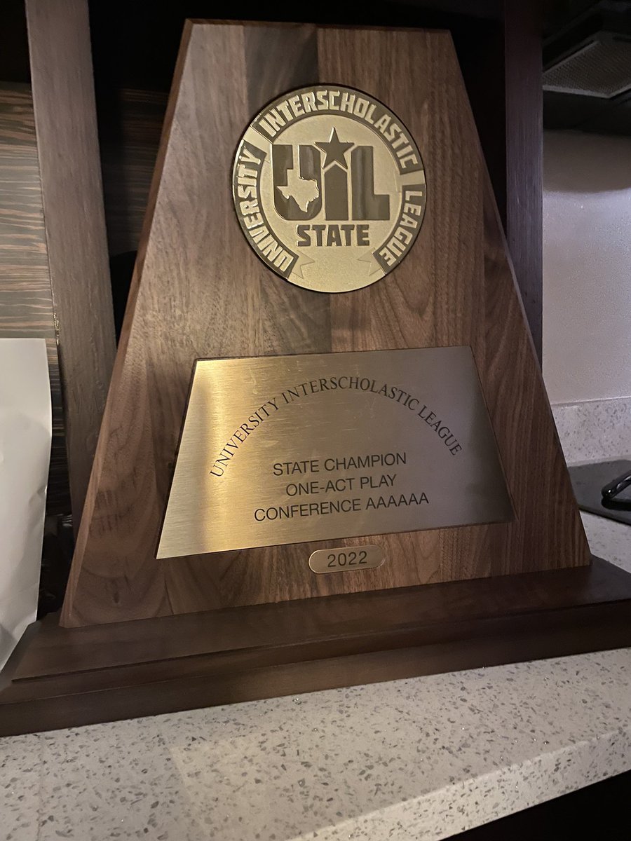 They went to Austin and brought home the hardware!!! OAP State Champs!!!!! <a href="/bush_theater/">Bush Theatre</a> The Bronco family is super proud of you!!!!! BUSH HIGH!!!💙🧡