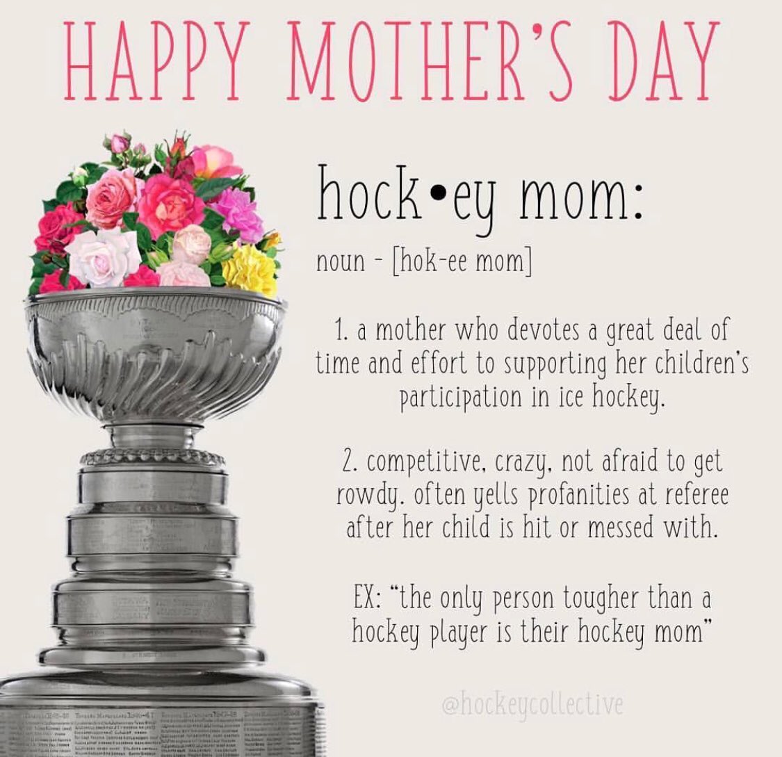 Happy Mother's Day to all the hockey moms out there today! Hope you are enjoying a day of relaxation! @PmhaWarriors  💚🏒💙🌹