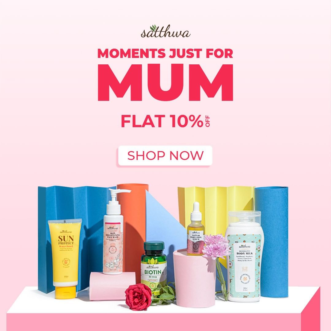 satthwa's tweet photo. Mother's Day Special, 💛🌸
We are here for your last minute SHOPPING!

Use Code: MOM for Flat 10% OFF on https://t.co/ki4E5iuEdP

T&amp;C Apply

1. Not valid on bundle and combo offers.
2. Minimum value Rs. 399/-
3. Prepaid orders only.

#mothersdayspecialsale
#mothersday https://t.co/5nuTjW2VRZ