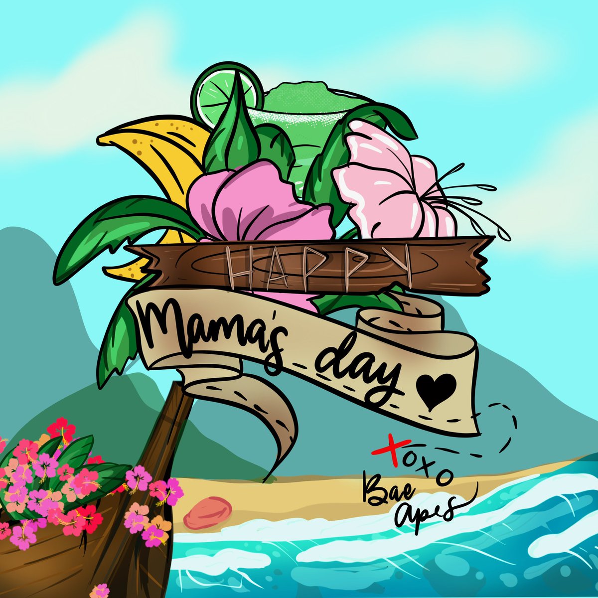 💐 Happy #MothersDay! 💐 

Our #NFT space has connected us with so many inspiring Baes. We celebrate you Bae-utiful mamas and the love you’ve selflessly given.

Tag your favorite mamas below. ⬇️

Lets show them some of that #web3 + #nftcommunity love ❤️ 🥰🌴✨