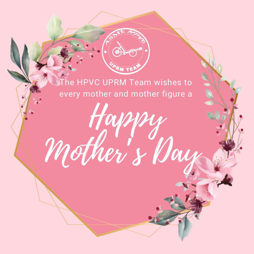 HpvcUprm's tweet photo. Behind a great engineer, there is a mother or a mother figure supporting them!
That is why we thank them in this Happy Mother’s Day!
#MothersDay #hpvc #UPRM https://t.co/ooYhDilY7r